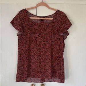 Animal Print Plus Size Blouse